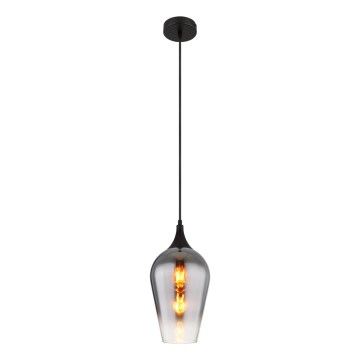 Globo - Luster na sajli 1xE27/60W/230V pr. 18 cm crna