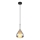 Globo - Luster na sajli 1xE27/60W/230V pr. 20 cm crna