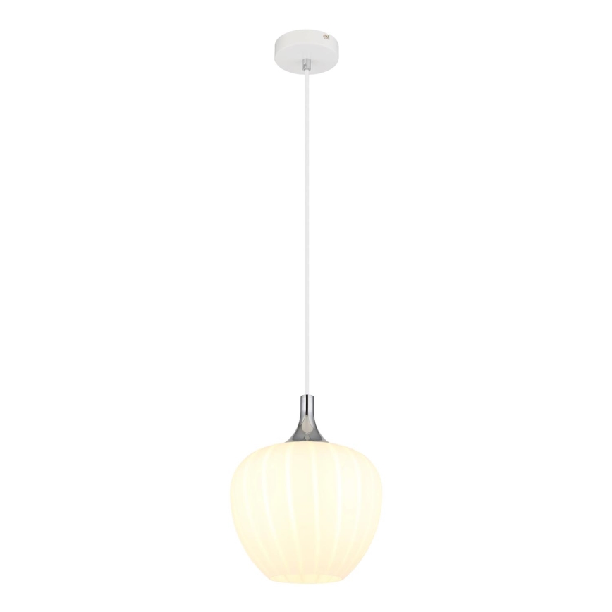 Globo - Luster na sajli 1xE27/60W/230V pr. 24 cm bijela