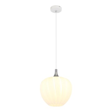 Globo - Luster na sajli 1xE27/60W/230V pr. 29 cm bijela