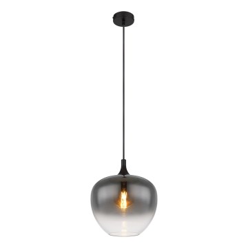 Globo - Luster na sajli 1xE27/60W/230V pr. 29 cm crna
