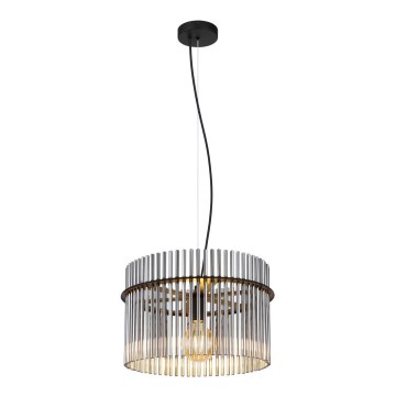 Globo - Luster na sajli 1xE27/60W/230V pr. 40 cm crna