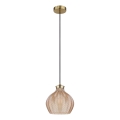 Globo - Luster na sajli 1xE27/60W/230V Ø 22 cm zlatna