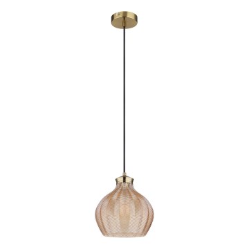 Globo - Luster na sajli 1xE27/60W/230V Ø 22 cm zlatna
