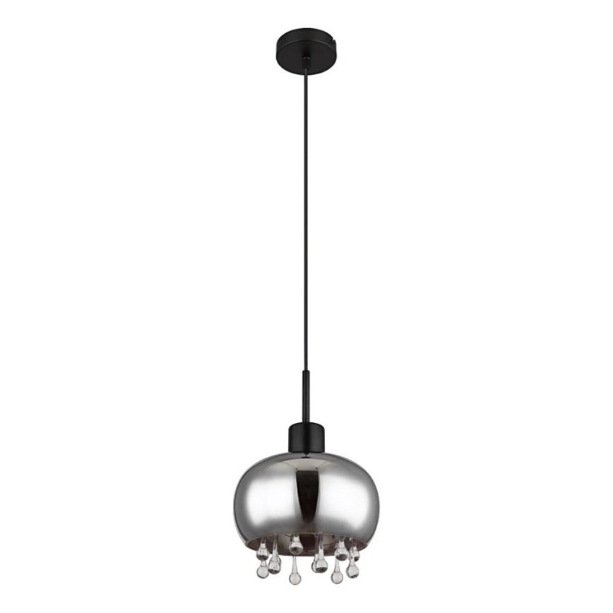Globo - Luster na sajli 1xE27/9W/230V pr. 21 cm crna