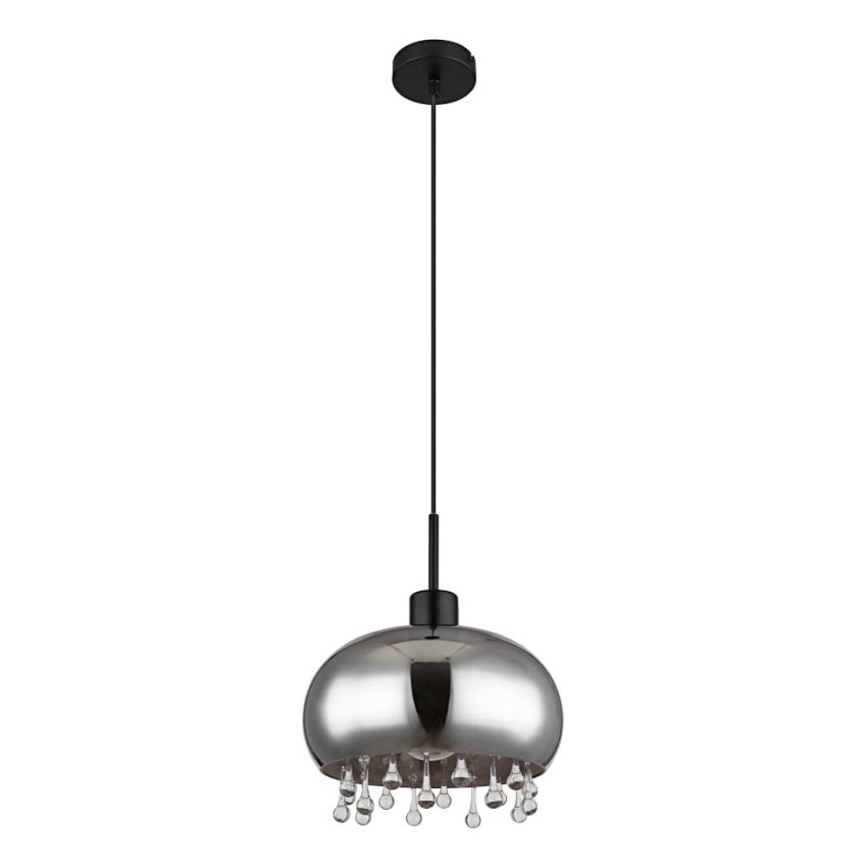 Globo - Luster na sajli 1xE27/9W/230V pr. 28 cm crna
