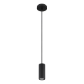 Globo - Luster na sajli 1xGU10/25W/230V crna