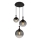 Globo - Luster na sajli 3xE27/10W/230V pr. 48 cm crna