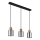 Globo - Luster na sajli 3xE27/25W/230V crna