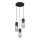 Globo - Luster na sajli 3xE27/25W/230V pr. 30 cm crna