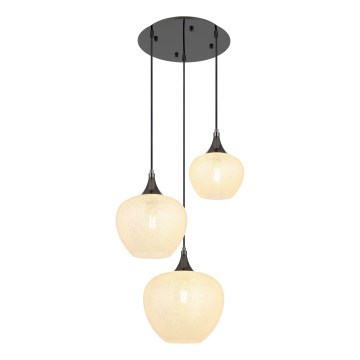 Globo - Luster na sajli 3xE27/40W/230V bijela/antracit