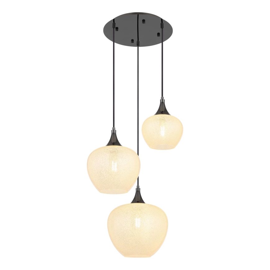 Globo - Luster na sajli 3xE27/40W/230V bijela/antracit