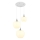 Globo - Luster na sajli 3xE27/40W/230V bijela