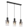 Globo - Luster na sajli 3xE27/40W/230V crna
