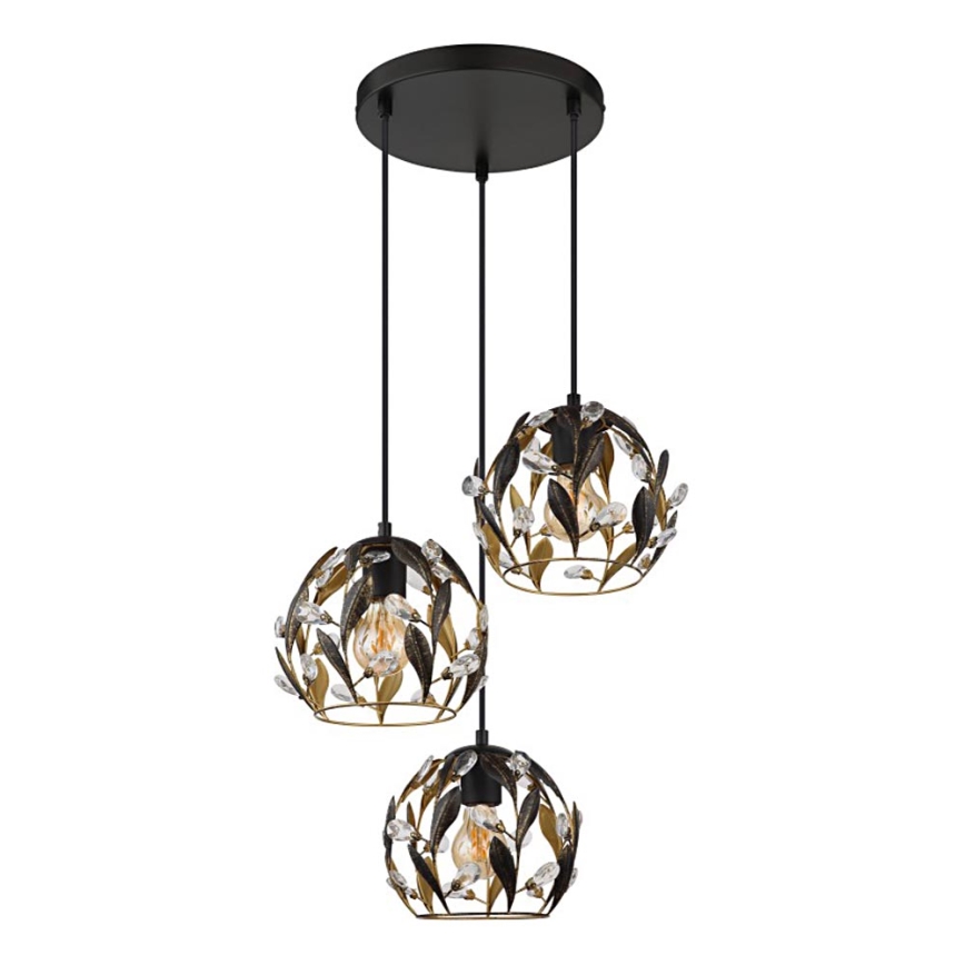 Globo - Luster na sajli 3xE27/40W/230V pr. 41 cm