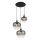 Globo - Luster na sajli 3xE27/40W/230V pr. 48 cm crna