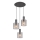 Globo - Luster na sajli 3xE27/40W/230V pr. 48 cm siva