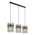 Globo - Luster na sajli 3xE27/60W/230V crna