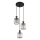 Globo - Luster na sajli 3xE27/60W/230V pr. 32 cm crna
