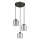 Globo - Luster na sajli 3xE27/60W/230V sjajni krom pr. 33 cm