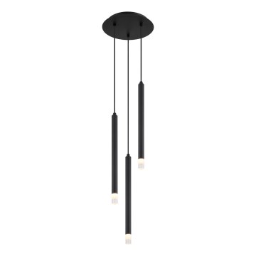 Globo - Luster na sajli 3xG9/4W/230V pr. 24 cm crna