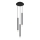 Globo - Luster na sajli 3xG9/4W/230V pr. 24 cm crna