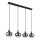 Globo - Luster na sajli 4xE27/40W/230V crna
