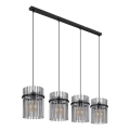 Globo - Luster na sajli 4xE27/60W/230V crna