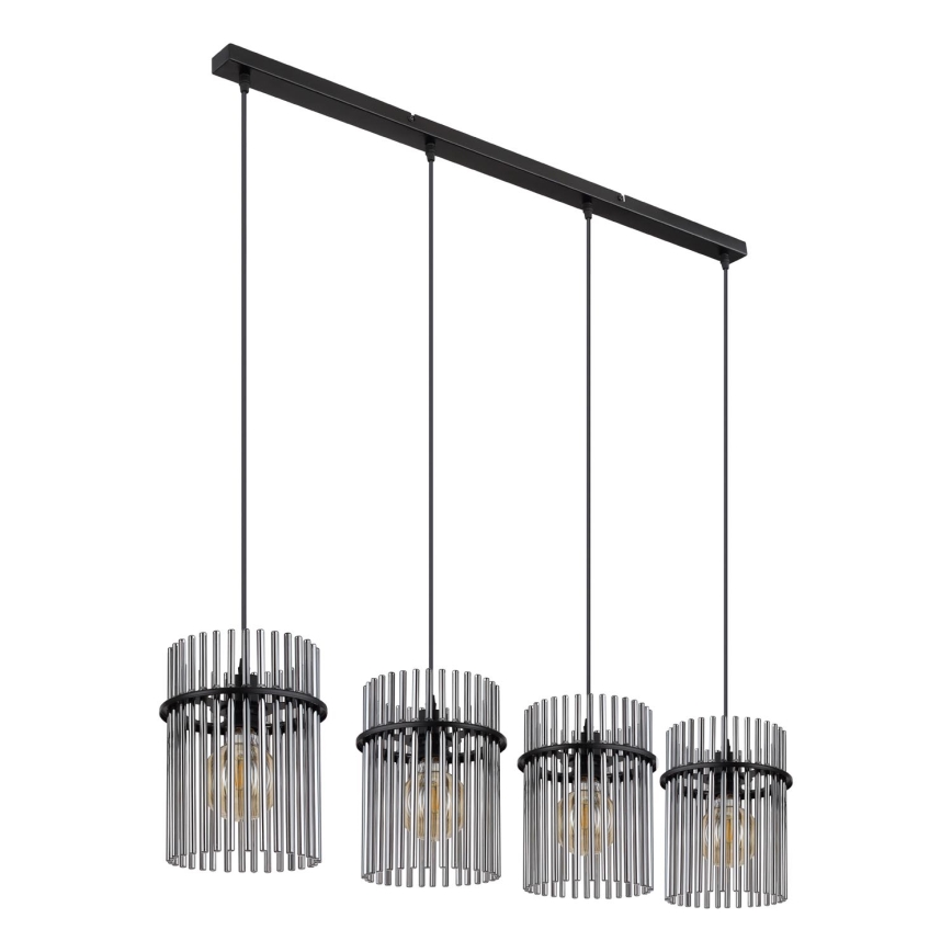 Globo - Luster na sajli 4xE27/60W/230V crna