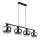 Globo - Luster na sajli 4xE27/9W/230V crna