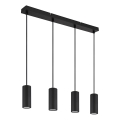Globo - Luster na sajli 4xGU10/25W/230V crna