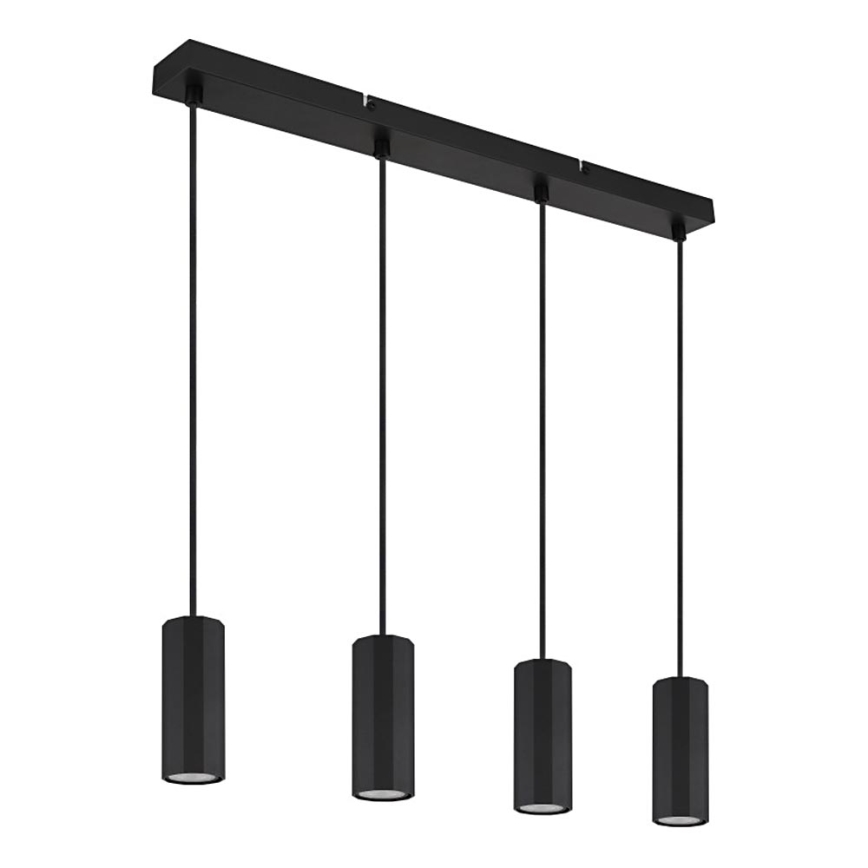 Globo - Luster na sajli 4xGU10/25W/230V crna