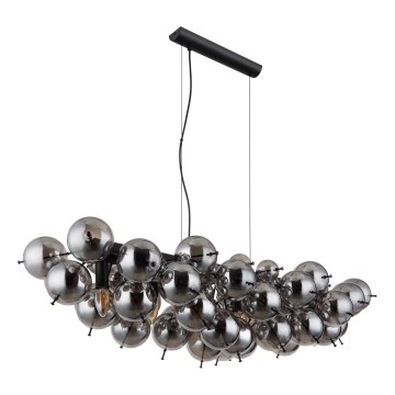 Globo - Luster na sajli 6xE14/25W/230V crna