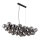 Globo - Luster na sajli 6xE14/25W/230V crna
