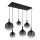 Globo - Luster na sajli 6xE27/10W/230V crna
