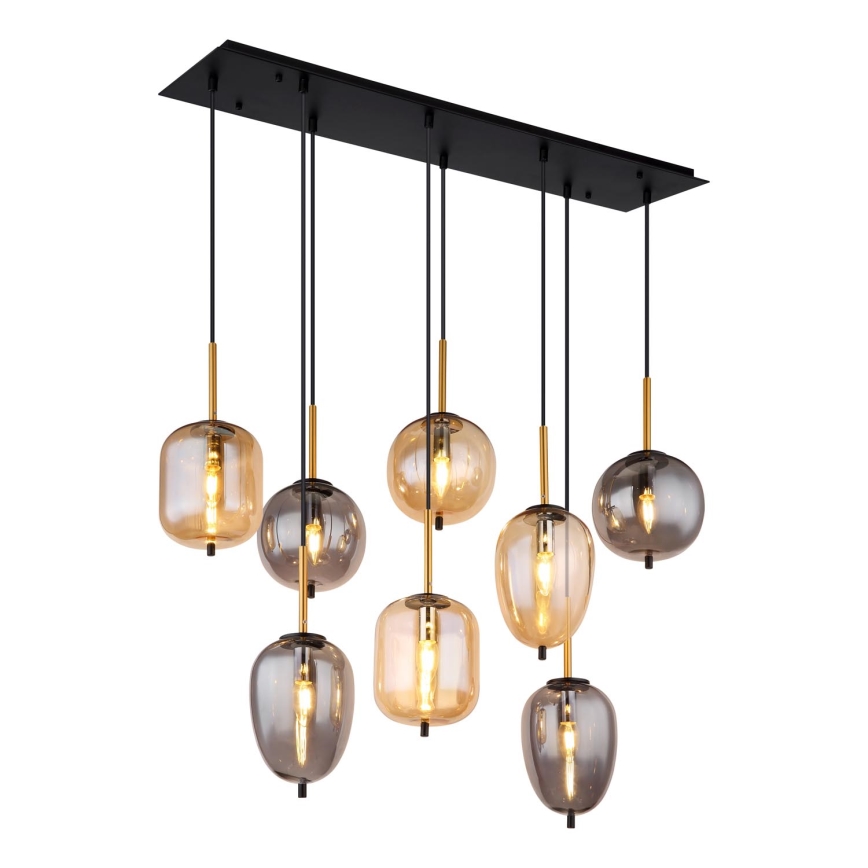 Globo - Luster na sajli 8xE14/40W/230V mesing