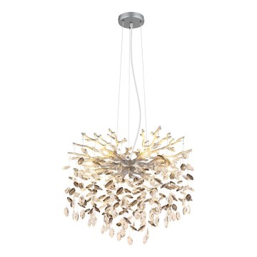 Globo - Luster na sajli 8xE14/40W/230V srebrni