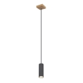 Globo - Luster na užetu 1xGU10/35W/230V siva/smeđa