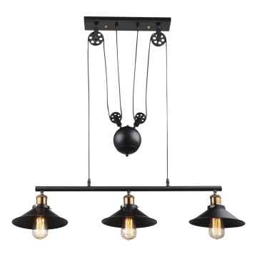 Globo - Luster na užetu 3xE27/60W/230V