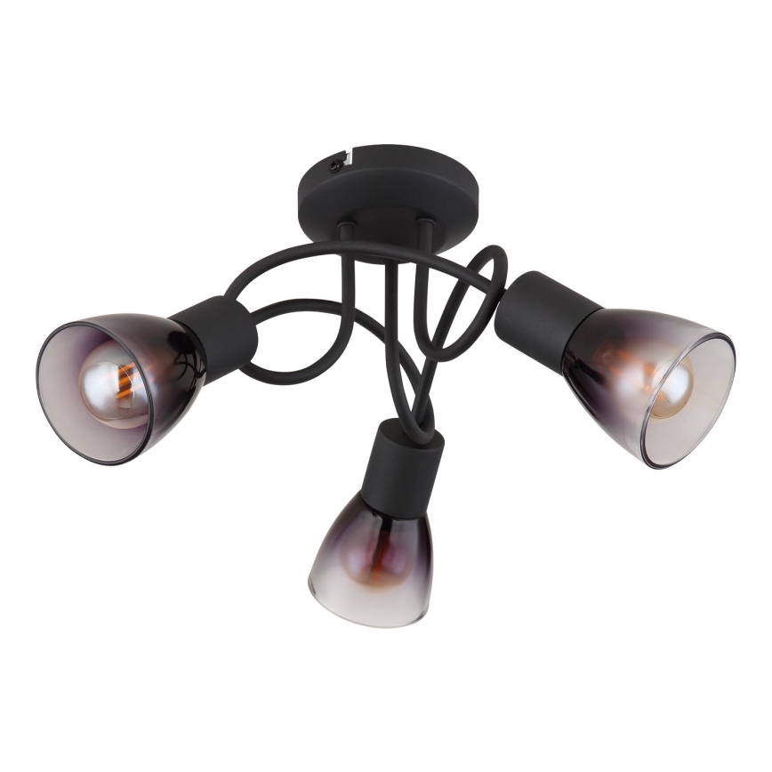 Globo - Nadgradni luster 3xE14/25W/230V crna