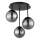 Globo - Nadgradni luster 3xE14/25W/230V crni