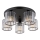 Globo - Nadgradni luster 5xE27/60W/230V pr. 46,5 cm crna