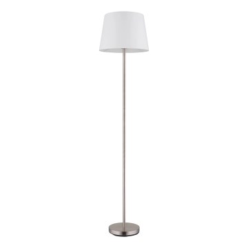 Globo - Podna lampa 1xE27/40W/230V bijela/matni krom