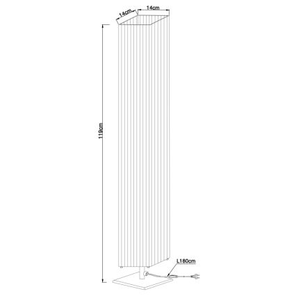 Globo - Podna lampa 2xE27/40W/230V