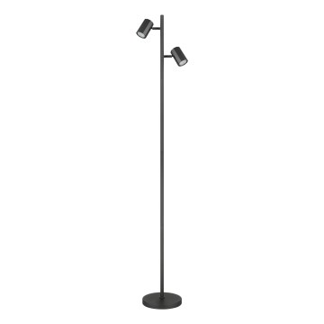 Globo - Podna lampa 2xGU10/5W/230V crna