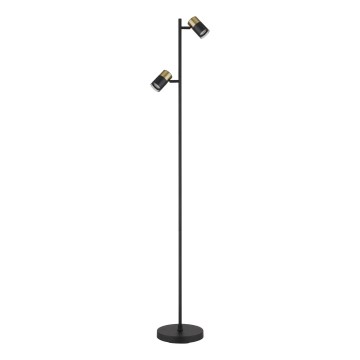 Globo - Podna lampa 2xGU10/5W/230V crna/zlatna