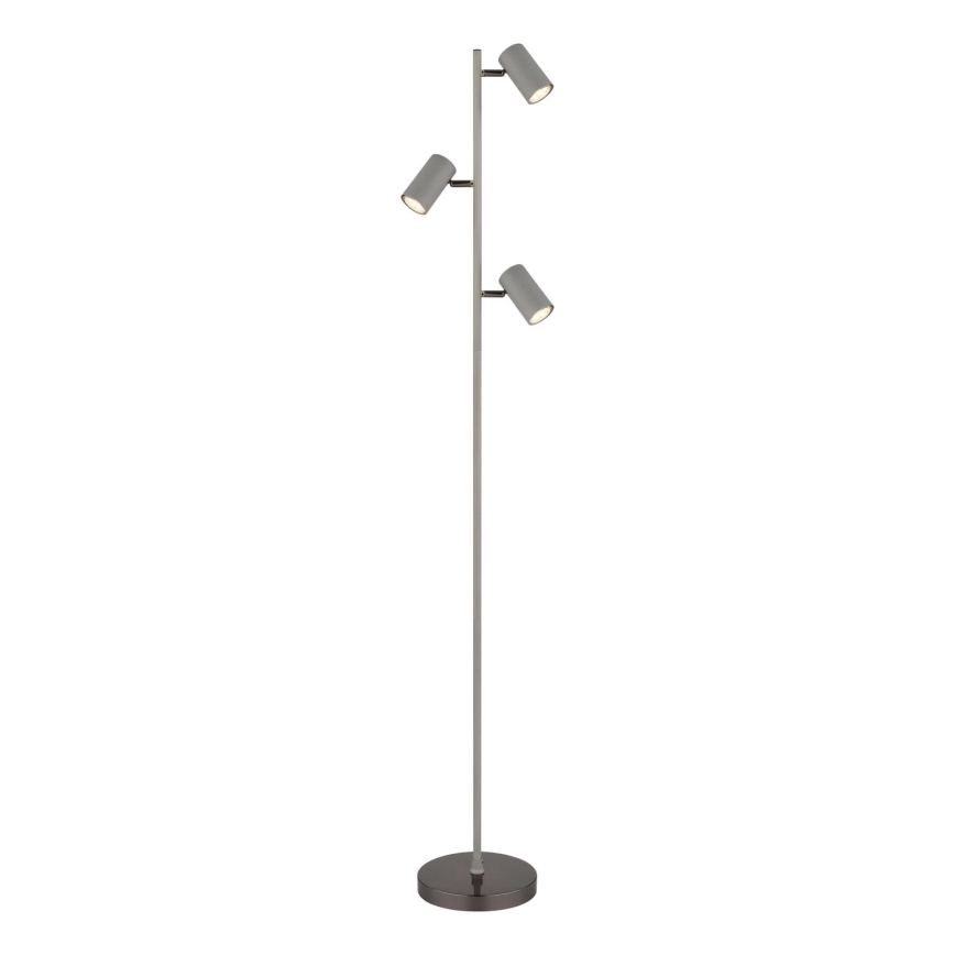 Globo - Podna lampa 3xGU10/5W/230V siva