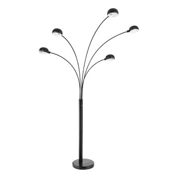Globo - Podna lampa 5xE14/40W/230V crna