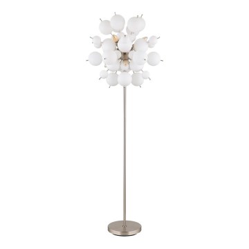 Globo - Podna lampa 6xE14/25W/230V bijela