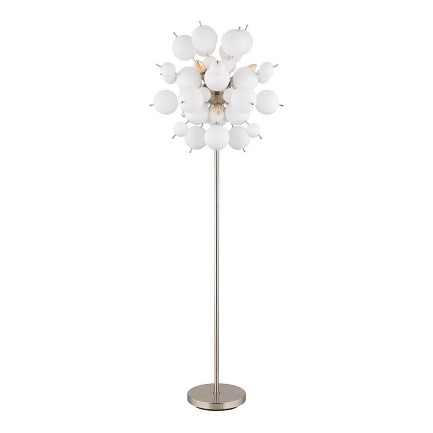 Globo - Podna lampa 6xE14/25W/230V bijela